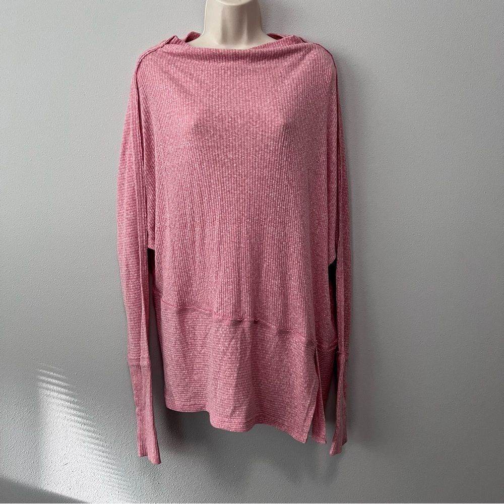 We The Free Londontown Thermal Pink Long Sleeve Top Size M